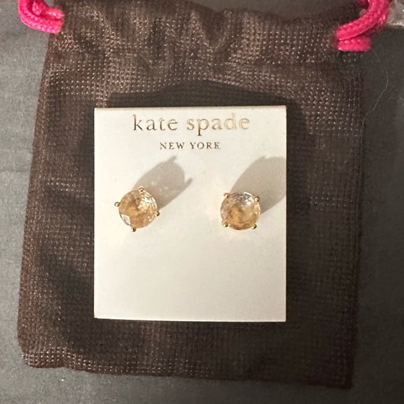 NWT Kate Spade Gumdrop Studs, Clear - Picture 4 of 5